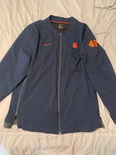 RARE Blue Syracuse Lacrosse Team Issued XL Nike Travel Jacket