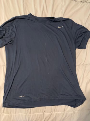 RARE Syracuse Lacrosse Team Issued Blue XL Nike Game Under Shirt