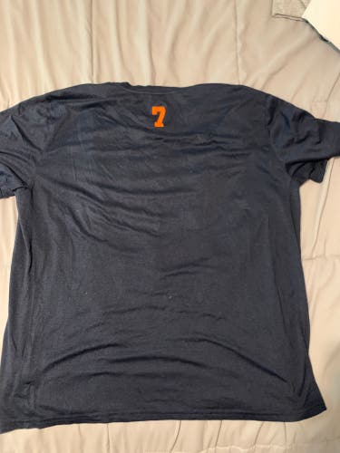RARE Syracuse Lacrosse Team Issued Blue XL Nike Game Under Shirt