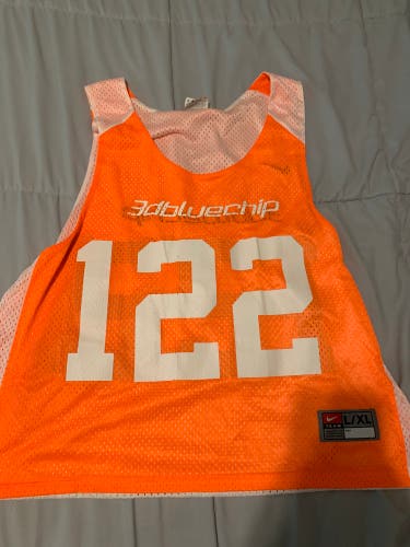 3dBluechip Lacrosse Camp Issued Orange White Large/Extra Large Nike Jersey