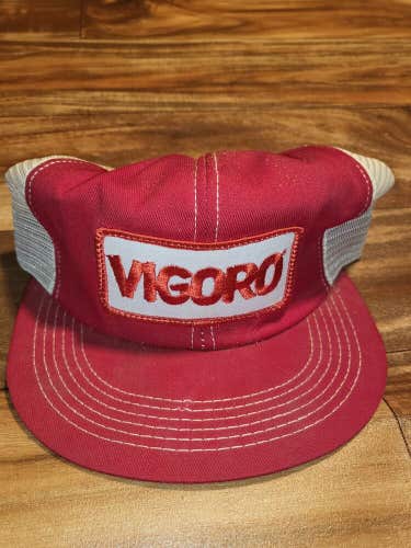 Vintage Vigoro Farmer Seed Weed Trucker Patch Mesh Hat Vtg K Product Snapback