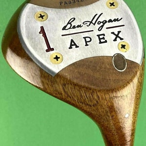 Hogan Apex Vintage Persimmon #1 Wood Stiff S-Flex Steel Shaft MINT! #3088