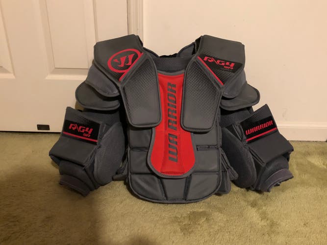 Senior Small Warrior Ritual G4 Goalie Chest And Arm Protector Used