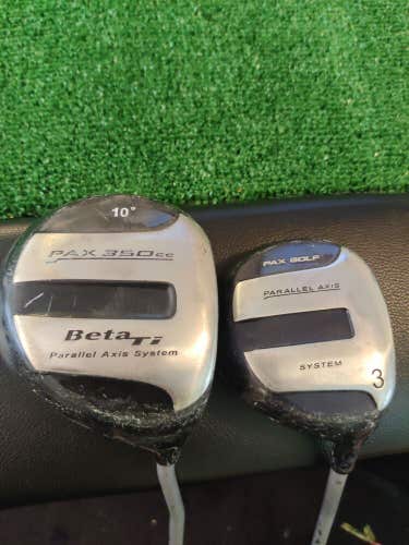 Pax Parallel Axis Driver 3 Woods Set Graphite Shafts