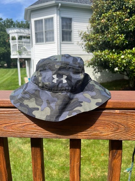 Notre Dame Lacrosse Team Issued Under Armour Camo Bucket Hat