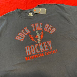 NHL Washington Capitals "ROCK THE RED" Fanatics T-Shirt Size 2XL * NEW NWT