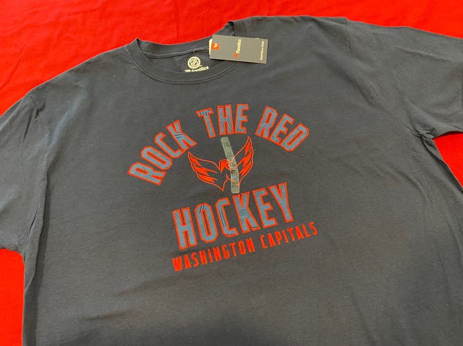 NHL Washington Capitals "ROCK THE RED" Fanatics T-Shirt Size 2XL * NEW NWT