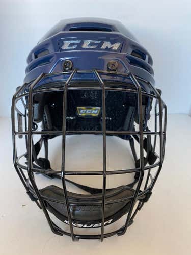 CCM Super Tacks X Helmet Large Navy Combo