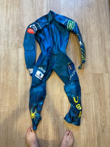Used Large Spyder Ski Suit FIS Legal