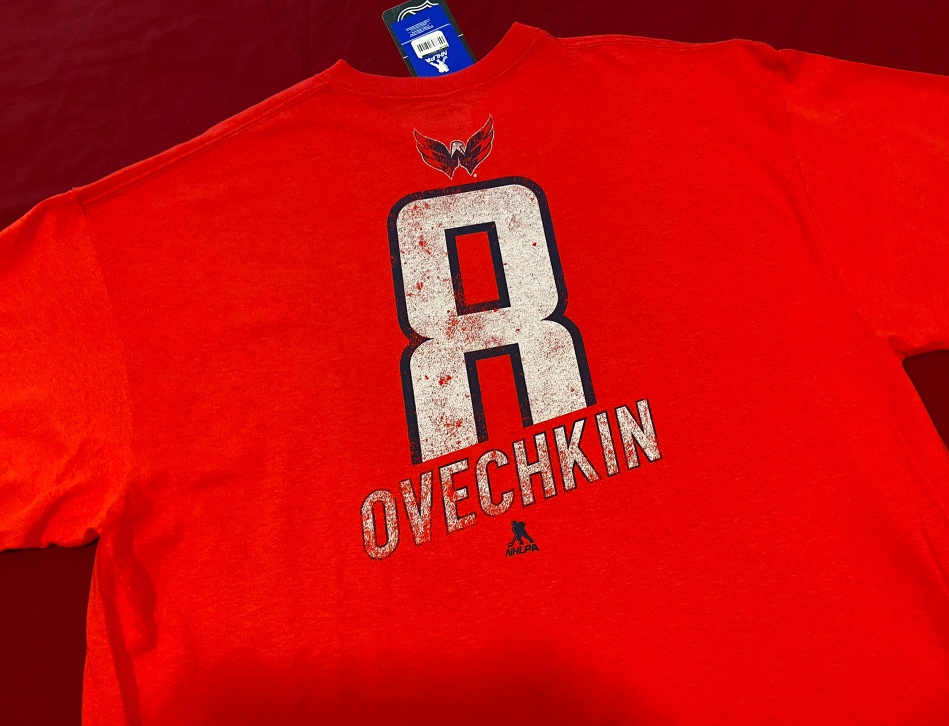 NHL Alex Ovechkin #8 Washington Capitals Majestic Player T-Shirt Size XXL * NEW NWT
