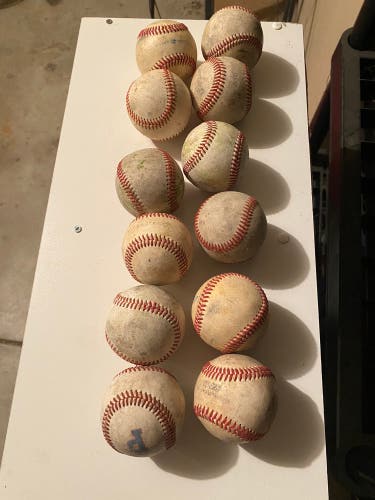 Baseballs 12 Pack (1 Dozen) Baseballs Used Good
