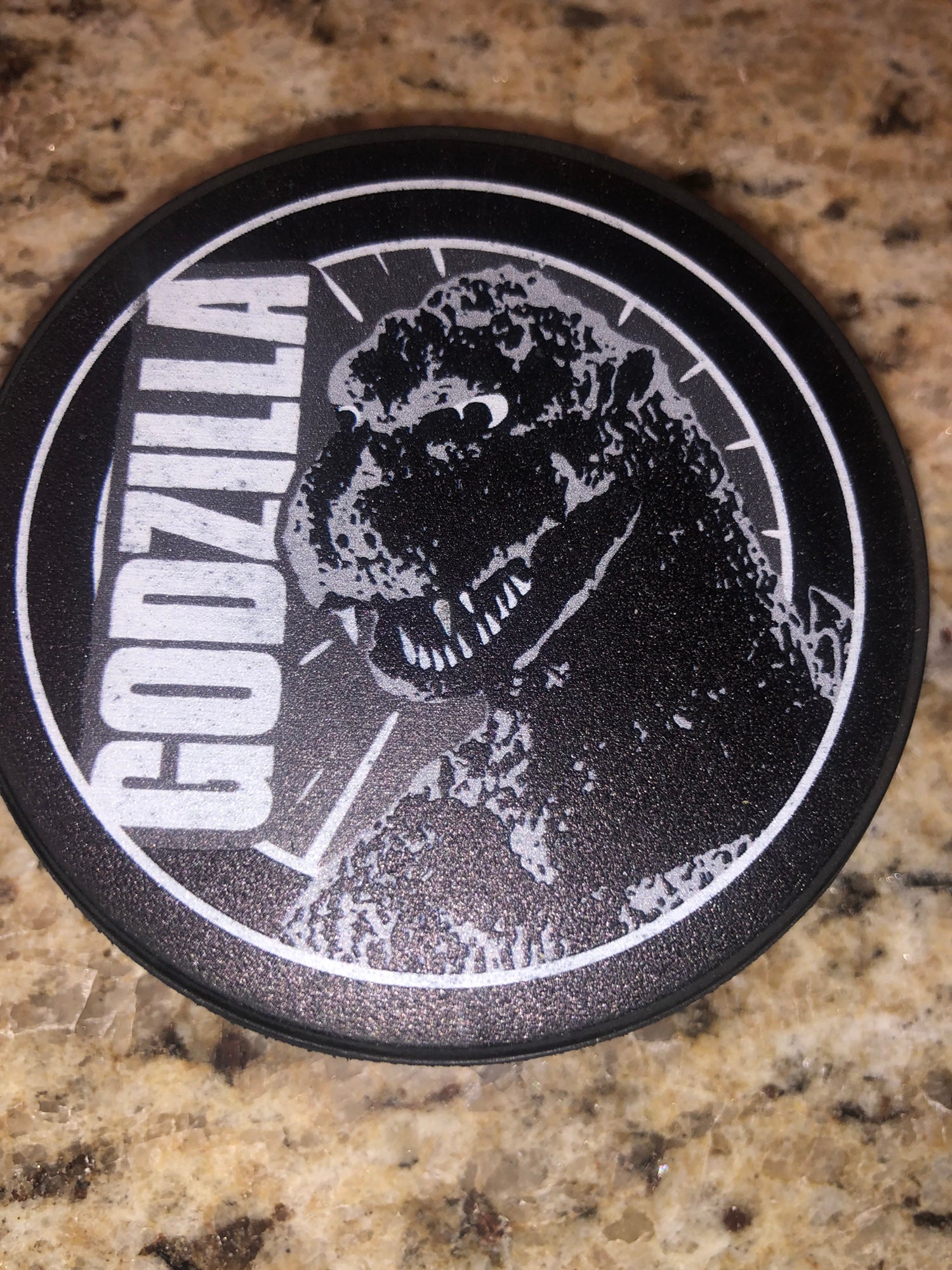 Godzilla x Puck Hcky Godzilla 'The Original G' Deluxe Hockey Jersey - Youth, Black/White/Grey / S