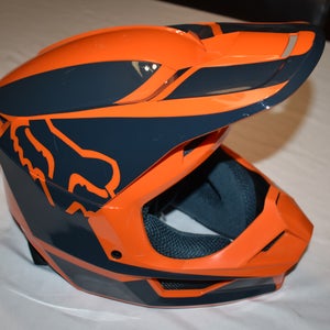 Fox V1 Prism MVRS Motocross Helmet, Orange, Youth Small - New Condition!