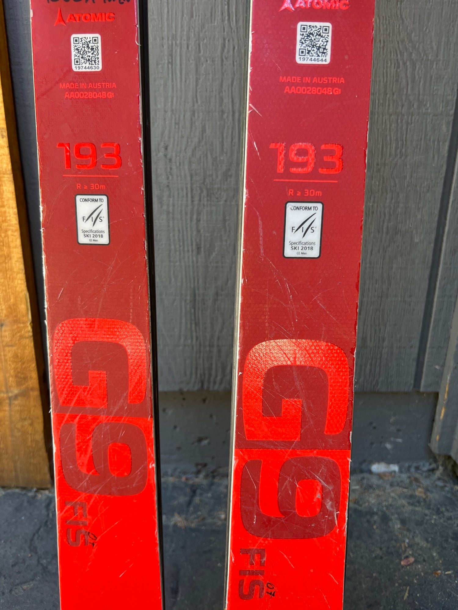 ATOMIC REDSTAR FIS GS 193cm R30