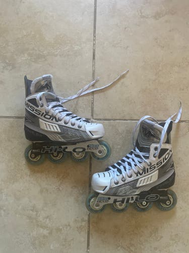 Used Mission Wide Width Size 4 Inhaler AC4 Inline Skates