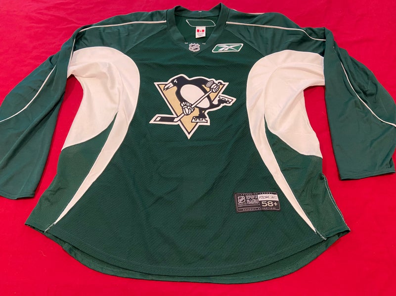 NHL Pittsburgh Penguins Green Reebok Practice Jersey * Made in Canada | SidelineSwap