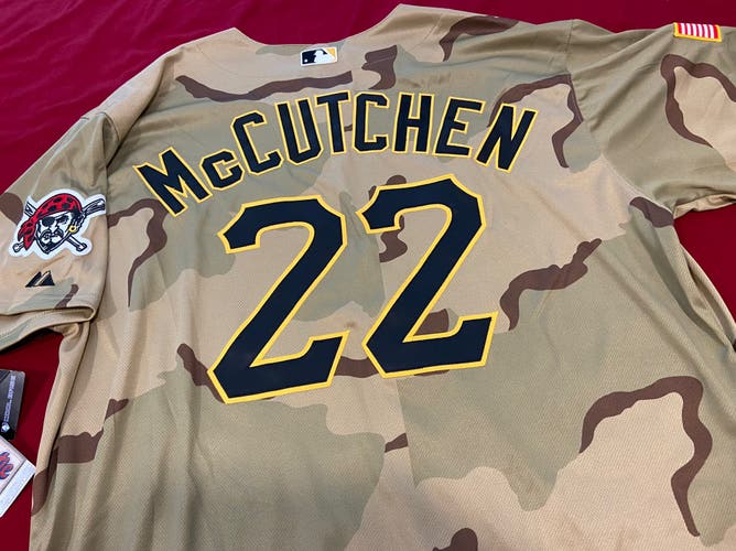MLB Andrew McCutchen Pittsburgh Pirates 2012 Camo Majestic Jersey Size 56 - NEW NWT * RARE