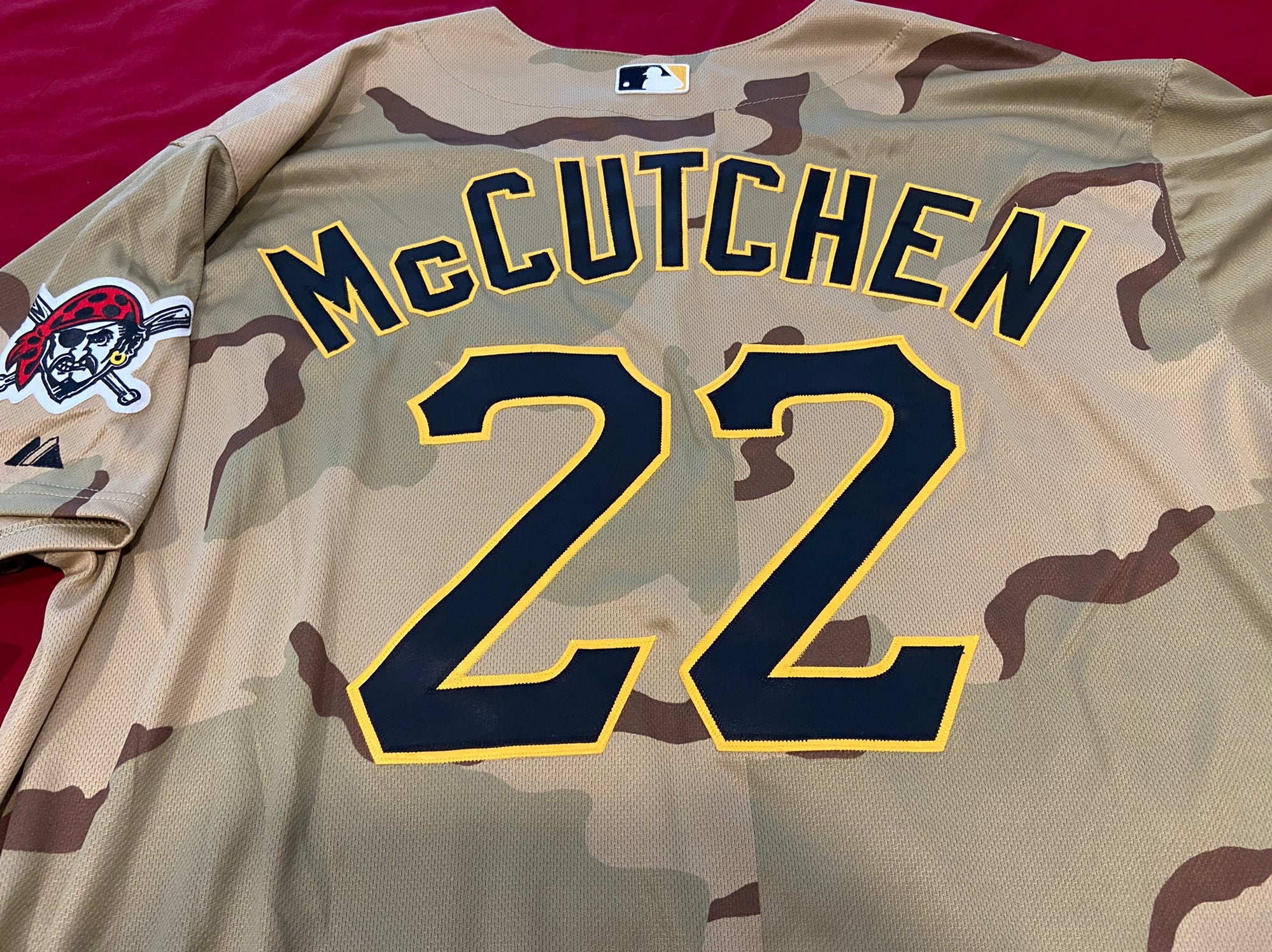 Andrew McCutchen Signed Pittsburgh Pirates Camouflage Majestic