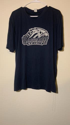 Blue Saginaw Spirit OHL Large Shirt