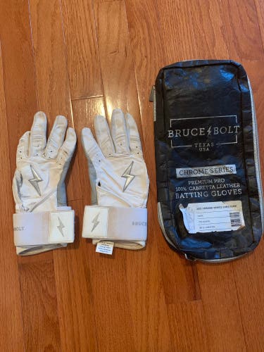 Bruce Bolt 2021 Chrome Series Long Cuff Batting Gloves
