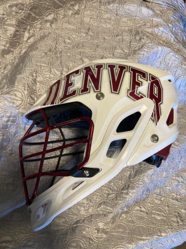 Denver Lacrosse Used Player's Warrior Burn Helmet