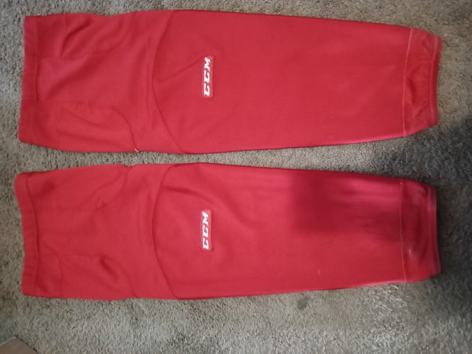 Red Senior Used Large CCM SX8000 Socks Pro Stock