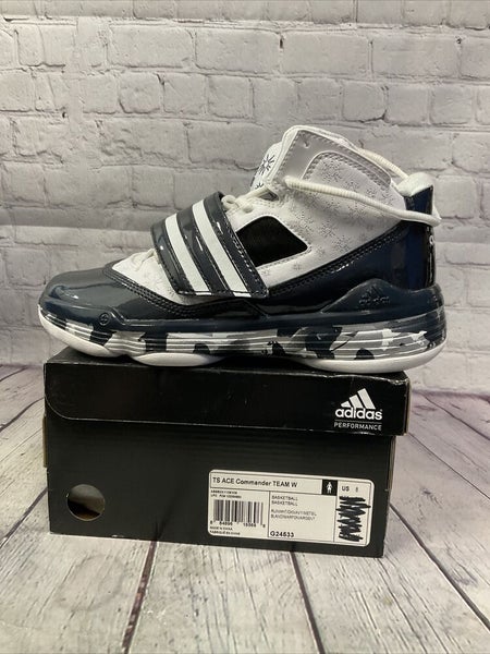 St Udveksle videnskabsmand Adidas TS ACE Commander Womens Basketball Shoes Size 8 White Blue New With  Box | SidelineSwap