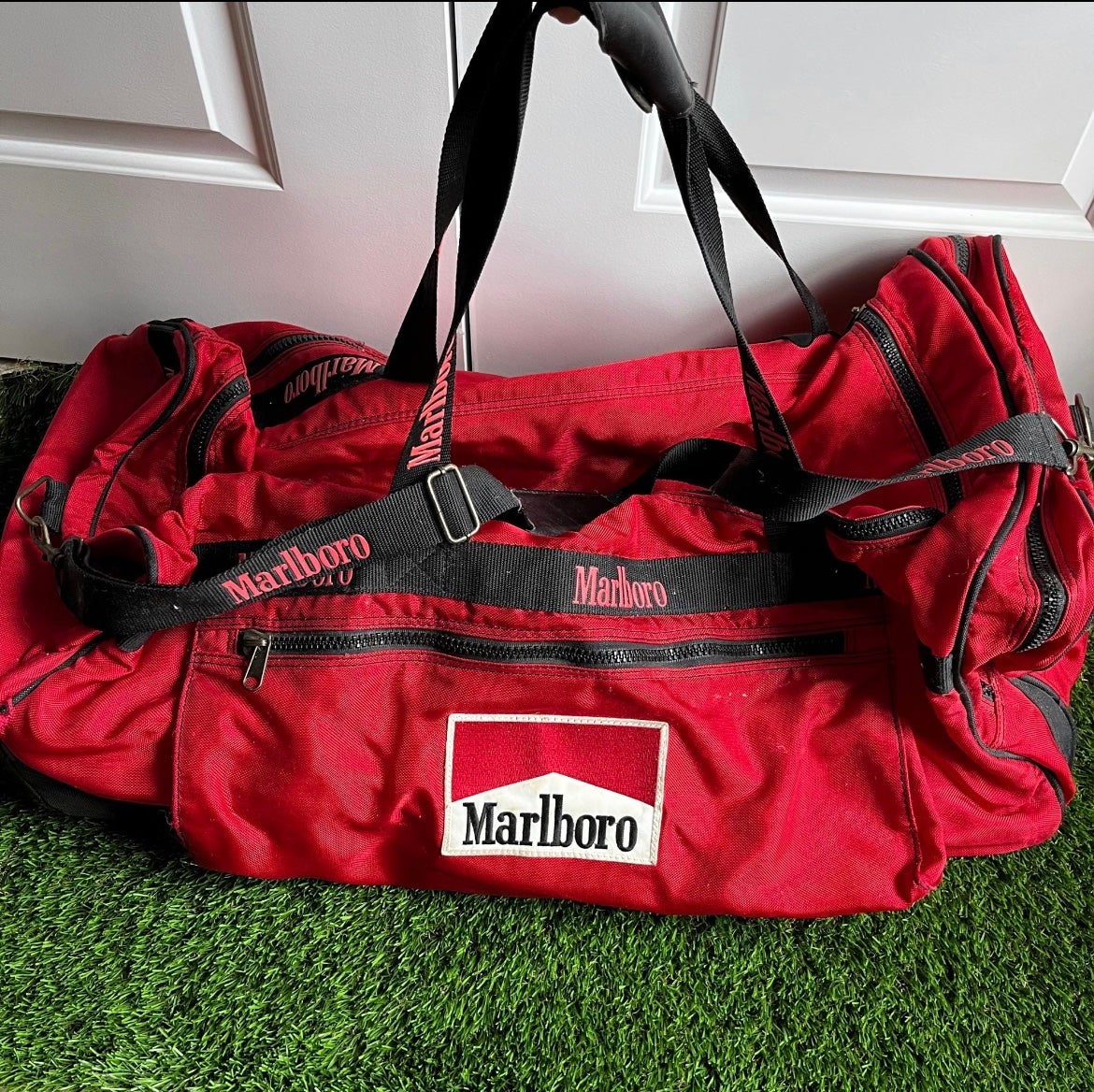 Vintage 90’s Marlboro Red Duffle Bag Travel Vtg | SidelineSwap