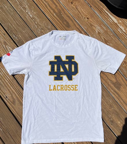 University of Notre Dame Lacrosse Team Issued Under Armour Tee Shirt