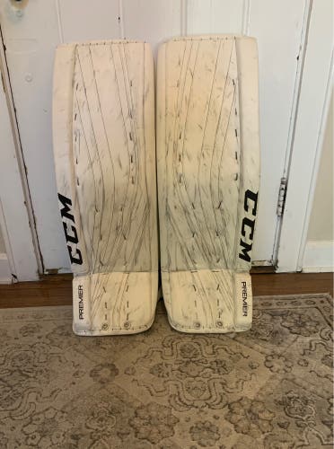 Used 35" CCM Premier Pro Goalie Leg Pads