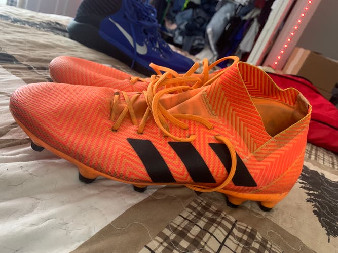 Orange Men's Size 9.5 (Women's 10.5) Adidas Nemeziz Cleats