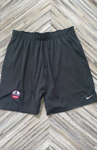 Black 3D lacrosse shorts