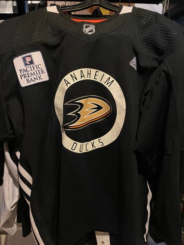 anaheim ducks Black Used Size 58 Adidas Jersey