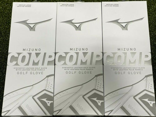 Mizuno Comp Golf Glove 3-Pack Bundle Lot Men's Medium Large ML New #81226