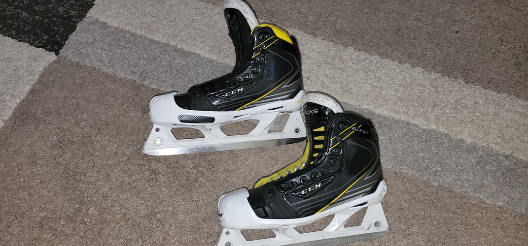 Senior Used CCM Tacks 6092 Hockey Goalie Skates Regular Width Size 6