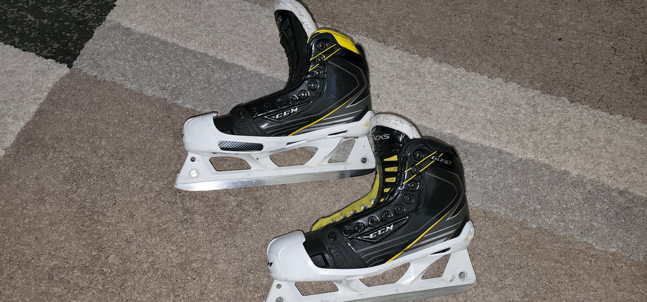 Senior Used CCM Tacks 6092 Hockey Goalie Skates Regular Width Size 6