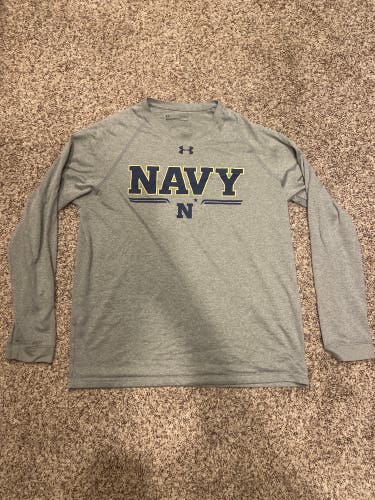 Navy Lacrosse Long Sleeve Shirt