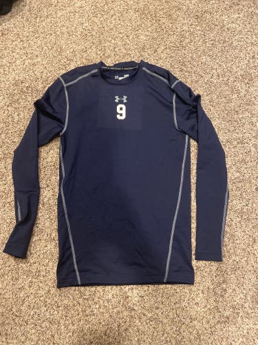 Navy Lacrosse Long Sleeve Compression Shirt