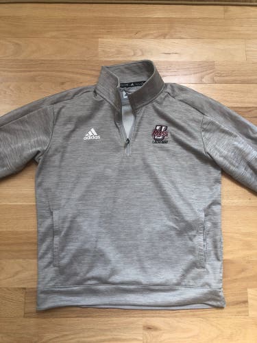 UMass Lacrosse Like New XL Adidas Quarter zip
