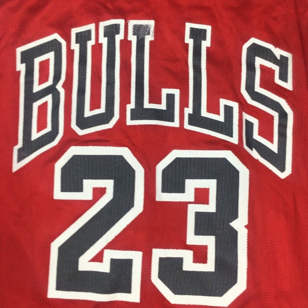 Vintage Champion Michael Jordan Chicago Bulls Jersey Size 48 Red