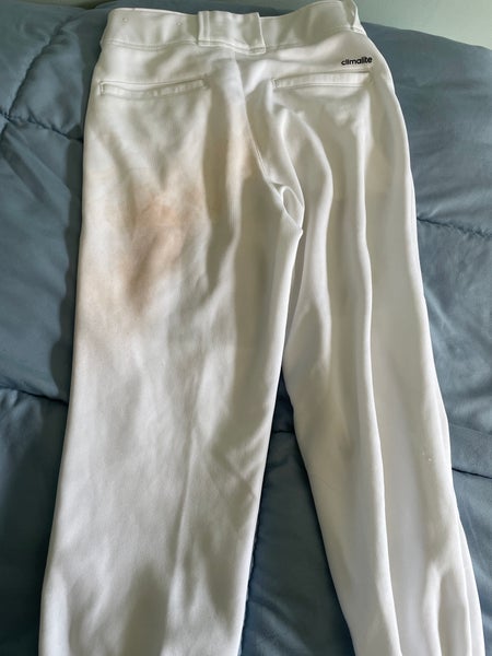 White Adult Small Adidas Game Pants