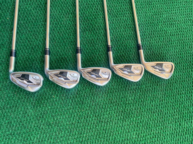 LIKE NEW Callaway Apex 19 Iron Set Steel True Temper Elevate 95 Steel Stiff Shaft