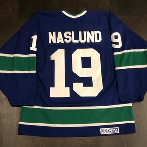 Vintage CCM 550 Vancouver Canucks NASLUND Retro Jersey LARGE