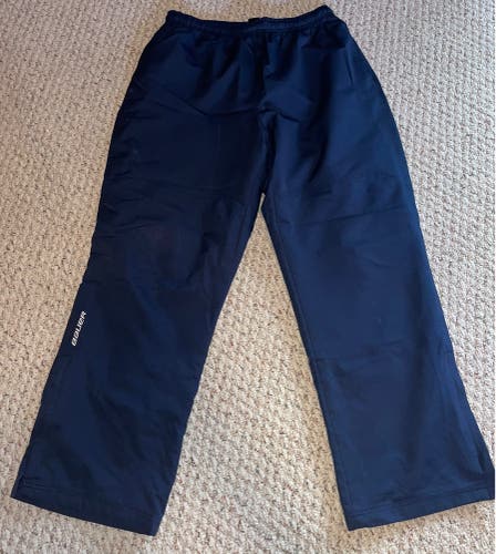 Bauer Hockey Mens Track Suit Pants Navy Blue Large