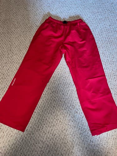 Bauer Hockey Mens Track Suit Pants Red Large