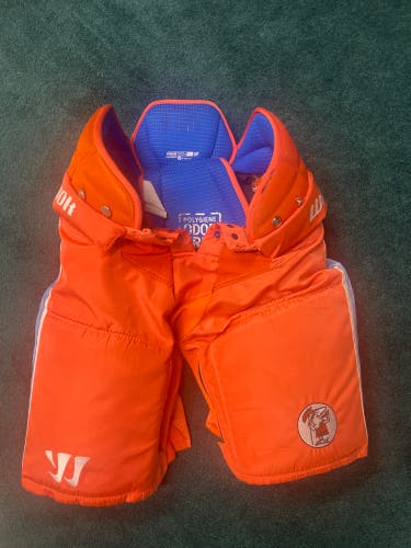 Used Little Caesar Small Warrior Pro Stock Hockey Pants and bag
