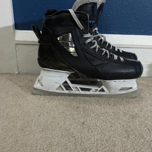 Used True Regular Width  Size 10 2 Piece Hockey Goalie Skates