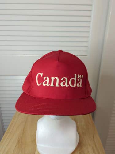 Vintage Canada Red Snapback Hat Quality Goods