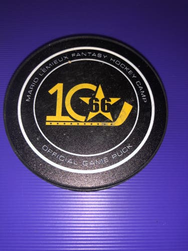 NEW Mario Lemieux  Fantasy Hockey Camp official puck
