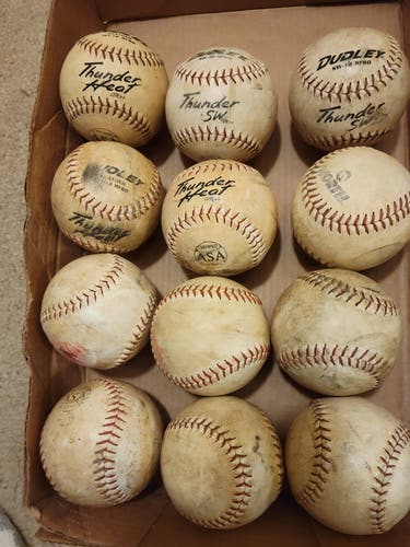 Used Softball 12 Pack (1 Dozen)